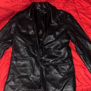 Tahari Black Leather Jacket